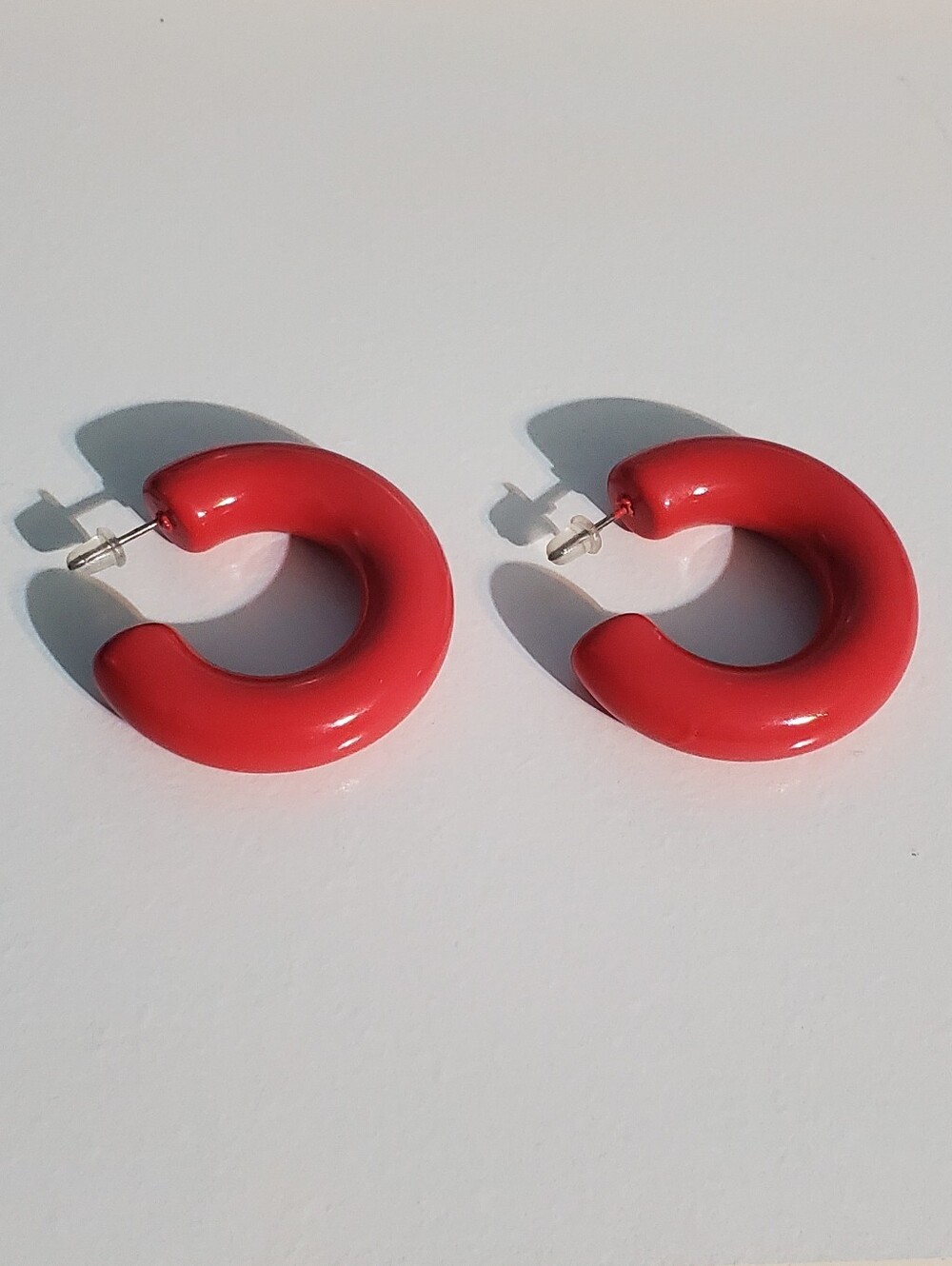 Fuschia Hoop Earrings